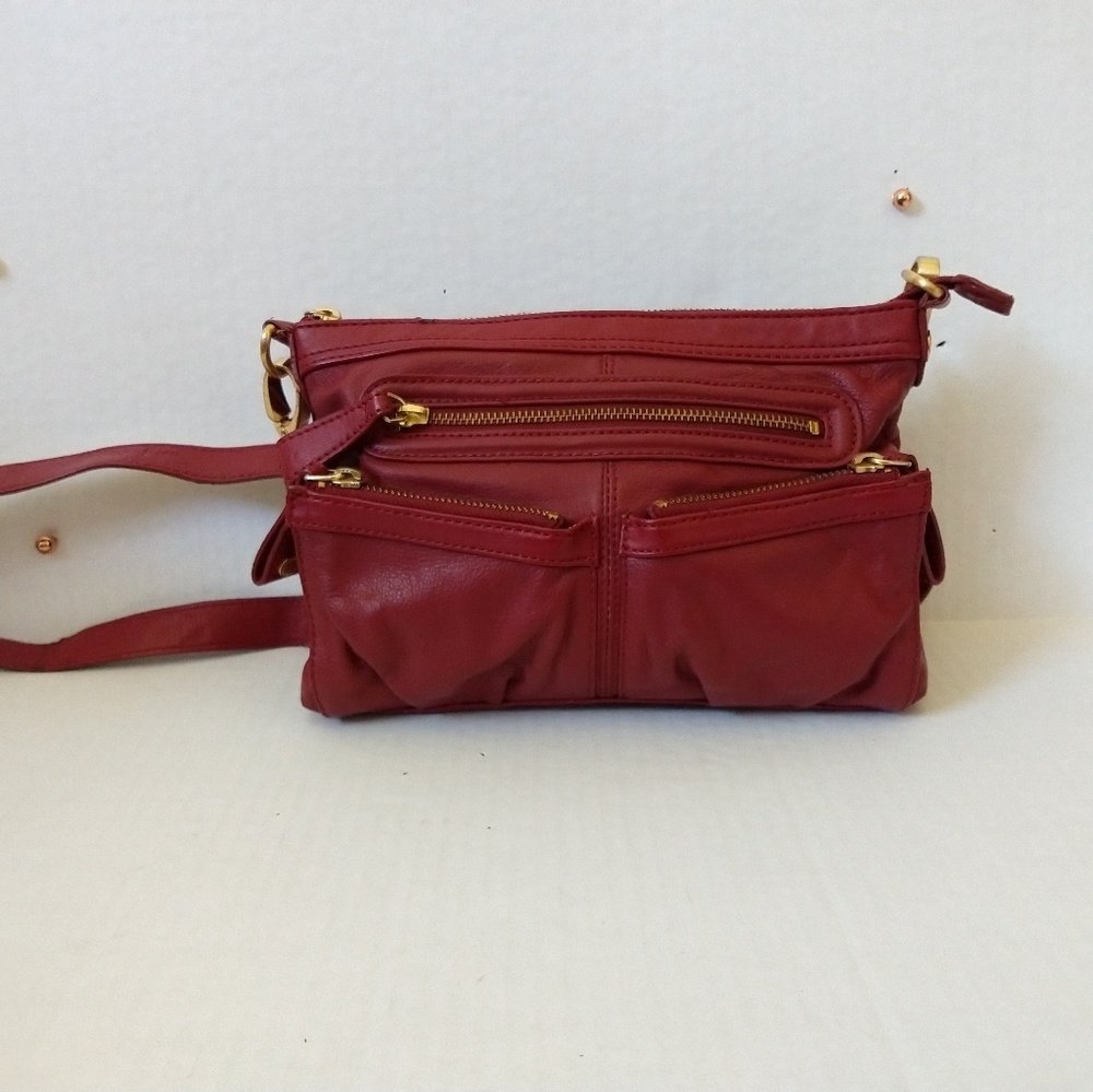 London Fog "Genuine Leather" Multi Pocket Bag